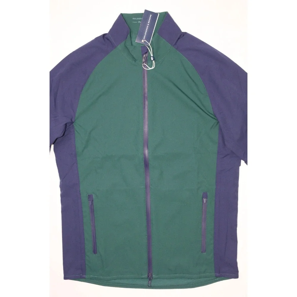 Holderness & Bourne The Hyde Full Zip Performance Jacket Mens S WaterResist Pine